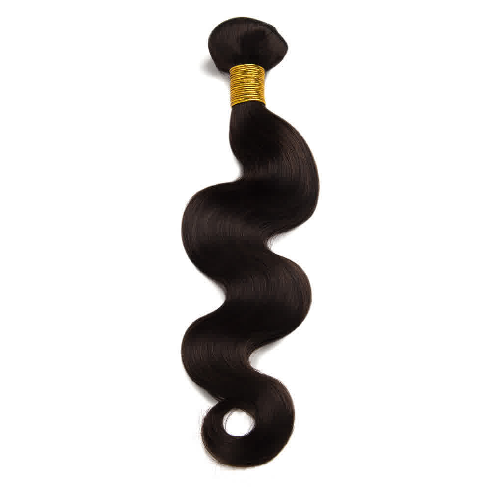 Human Hair #2 Darkest Brown Body Wave Bundles - IS10