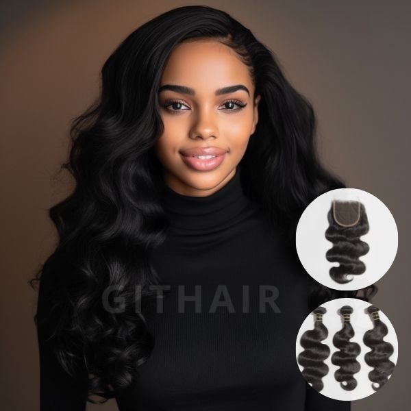 Human Hair 5x5 Body Wave Closure - IS